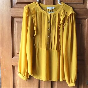 LOFT ruffle blouse